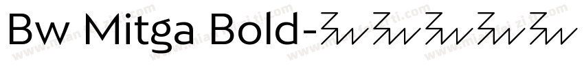 Bw Mitga Bold字体转换